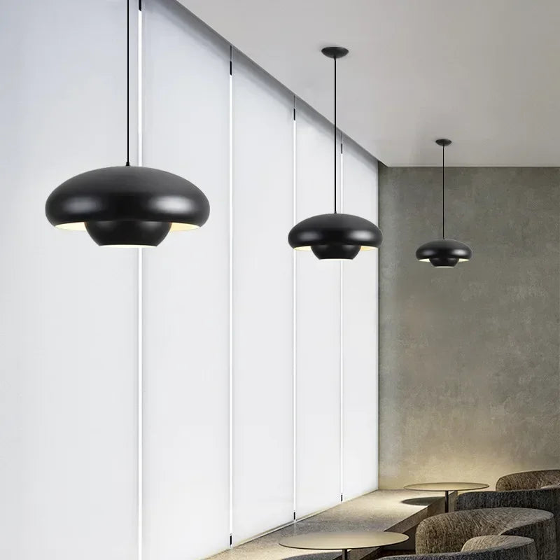 Suspension led nordique simple champignon suspendus - vue 7 sur 10