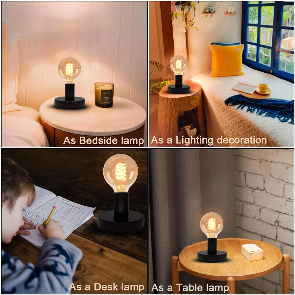 lampe de table industrielle cordon 1.8m interrupteur - vue 7 sur 9