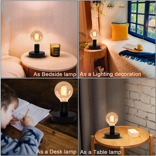 lampe de table industrielle cordon 1.8m interrupteur - vue 7 sur 9