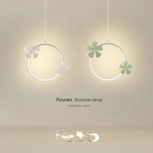 Modern petal-shaped pendant light for minimal nordic style - vue 6 sur 10