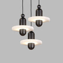 lampe led suspendue en marbre et aluminium avec cordon réglable