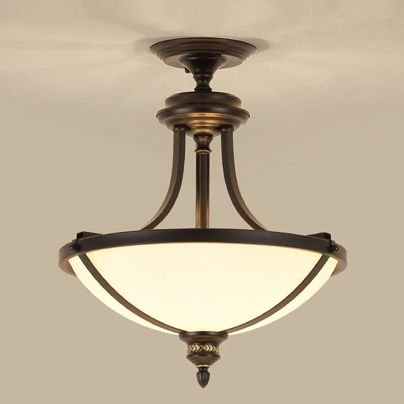 plafonnier scandinave vintage rétro led style américain - vue 4 sur 9