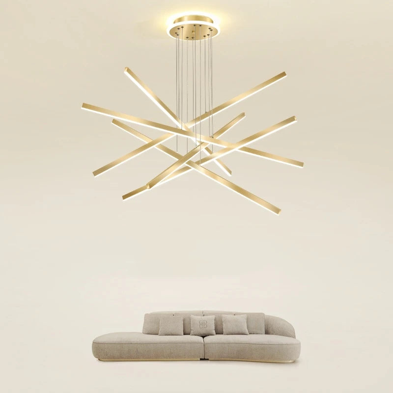 plafonnier led en aluminium 	 design décoratif