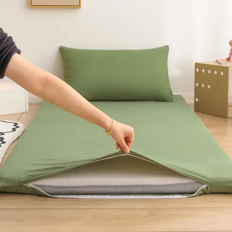 protège-matelas 360° fermé avec fermeture éclair pour lit étudiant