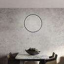 Minimalist circular pendant chandelier for modern interiors