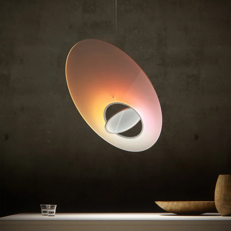 Suspension LED design nordique ovni pour restaurant ou salon - vue 4 sur 6