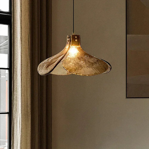 suspension en verre led au design créatif et luxueux