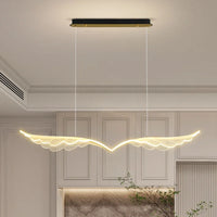 lustre nordique de luxe ailes artistiques éclairage intérieur