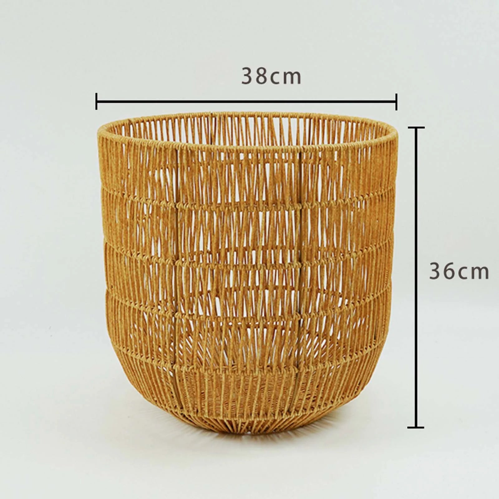 panier tissé imitation rotin pour jouets et linge - vue 9 sur 10