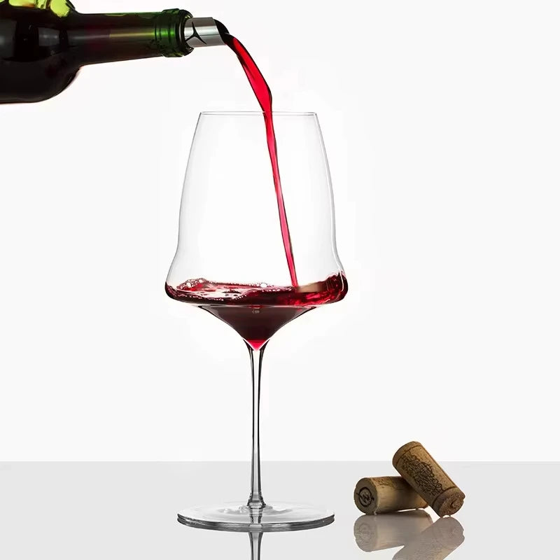 Verre a vin cristal flûte champagne fait main