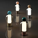 Modern desk lamp with built-in USB charger and minimalist design
