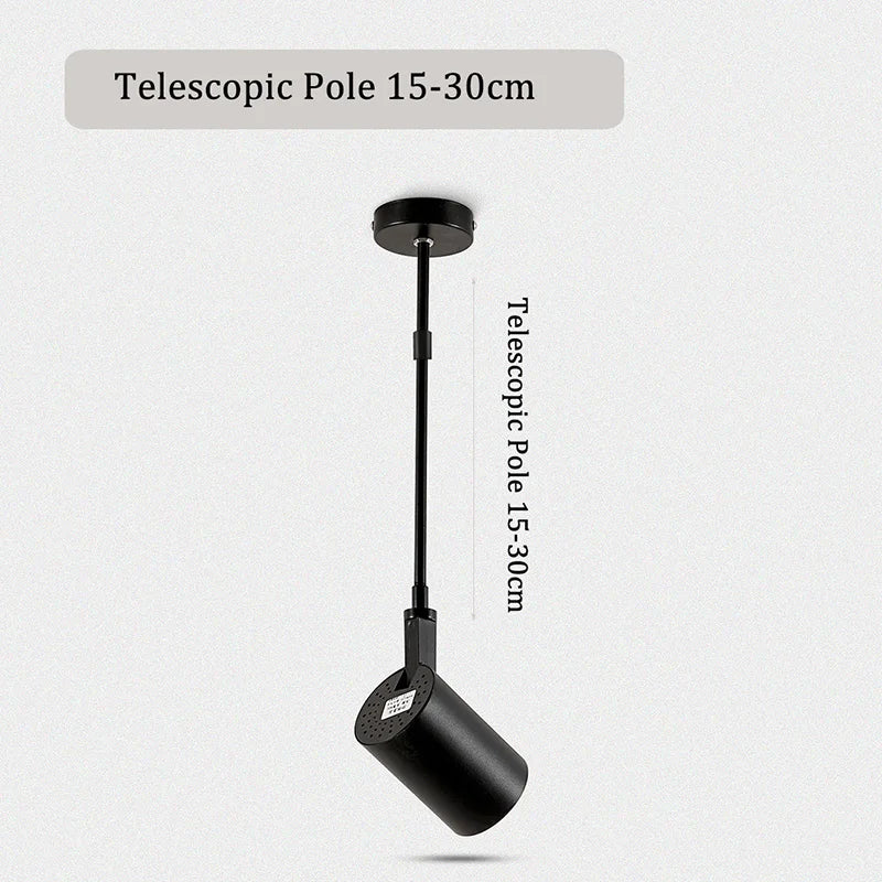 plafonnier télescopique