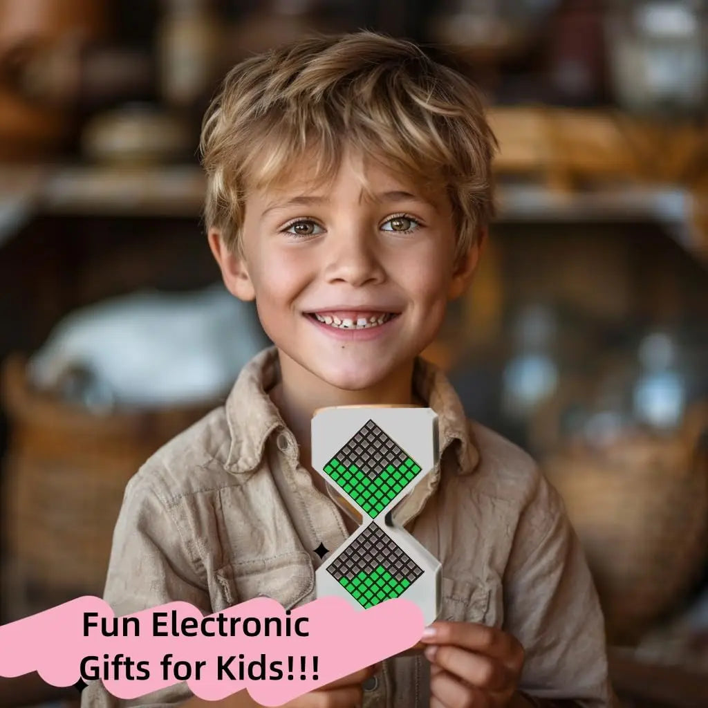 sablier électronique à led style cybernétique pour décoration et cadeaux - vue 3 sur 8