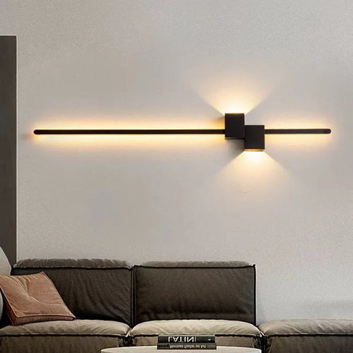 minimalist led wall light artistic design - vue 2 sur 15