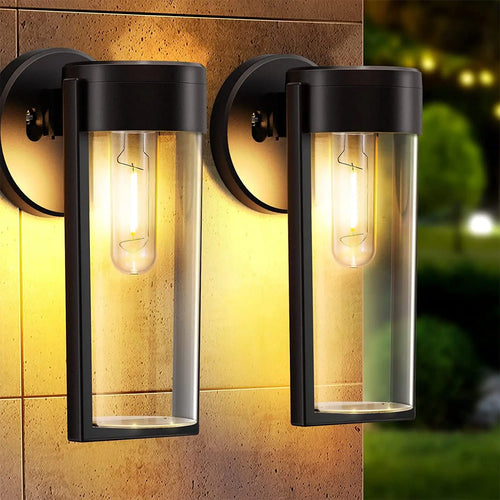 Applique murale LED lumières solaires clôture extérieure lampes de jardin solaires lumières de pont décor étanche solaire arrière-cour jardin Patio cour porche déco - vue 3 sur 7