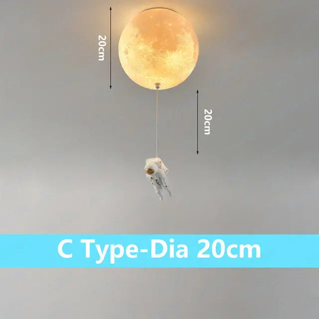 Plafonnier lunaire avec astronaute - vue 14 sur 15