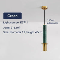 suspension nordique en marbre et cuivre design moderne