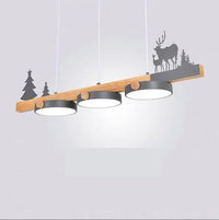 Scandinavian style LED pendant chandelier for bar, restaurant or living room ceiling - factory wholesale