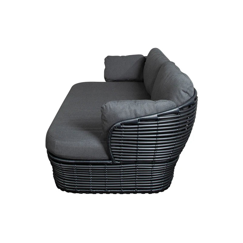 canapé extérieur en teck avec table basse et lit - vue 16 sur 24