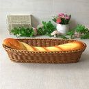 paniers ovales imitation rotin pour fruits et aliments