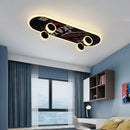 plafonnier créatif en forme de skateboard design moderne pour enfants