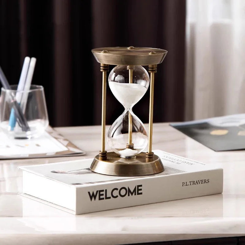 sablier nordique en métal avec minuterie décorative pour la maison - vue 6 sur 8