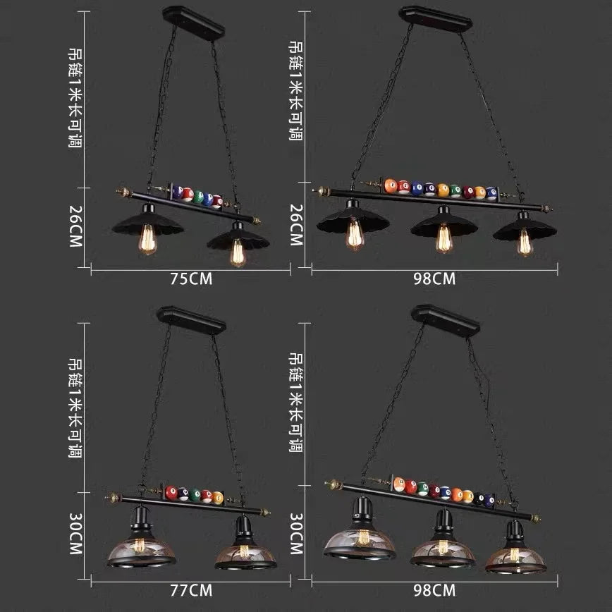 lustre rétro créatif pour restaurant bar et boutique - vue 5 sur 11