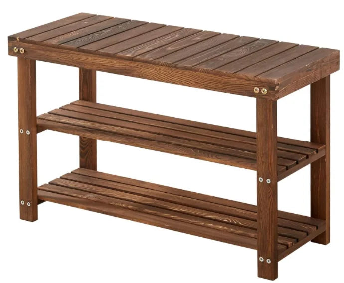 Shoe Storage Bench With Gray Cushion, White Shoe Rack Bench With 2 Storage Rack And Cubby And Drawer, Shoe Cabinet Bench Seat Fo - vue 7 sur 7