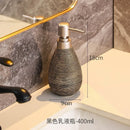Creative Retro Style Ceramic Push-Type Soap Dispenser With Pump, Hand Soap Bottle, Suitable For Bathrooms Kitchens And Toilets