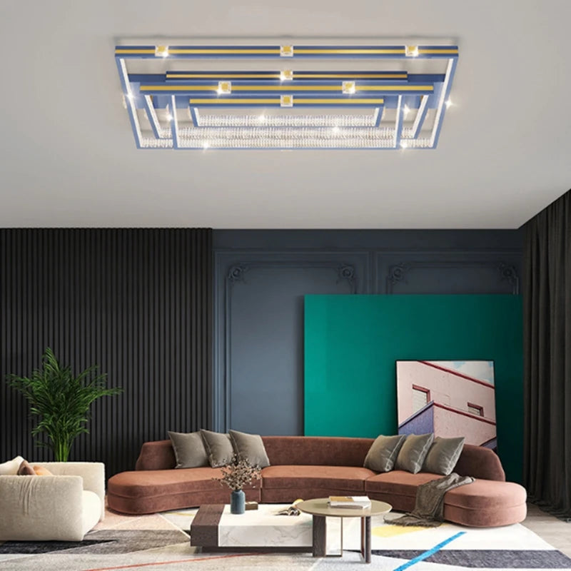 LED salon plafonnier moderne Intelligent chambre étude Restaurant lustre originalité intérieur décorer Luminaires - vue 3 sur 14