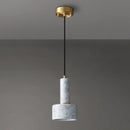 suspension LED en marbre style nordique rétro américain