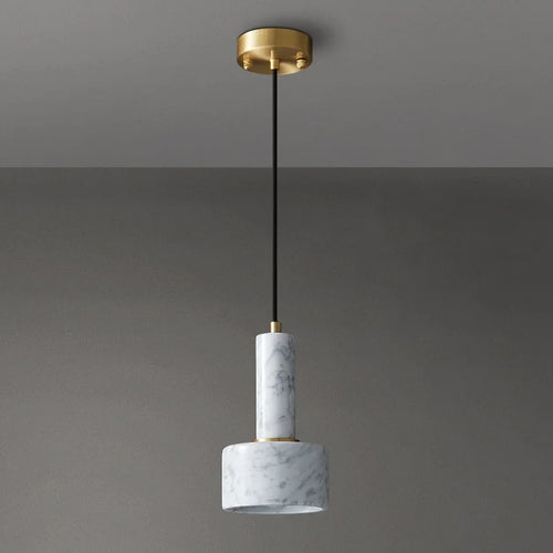 suspension LED en marbre style nordique rétro américain