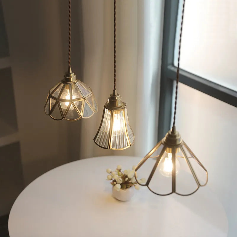 Suspension Nordique LED en Verre et corps doré - vue 5 sur 20