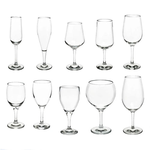 Verres à vin sans pied incassables élégants réutilisables
