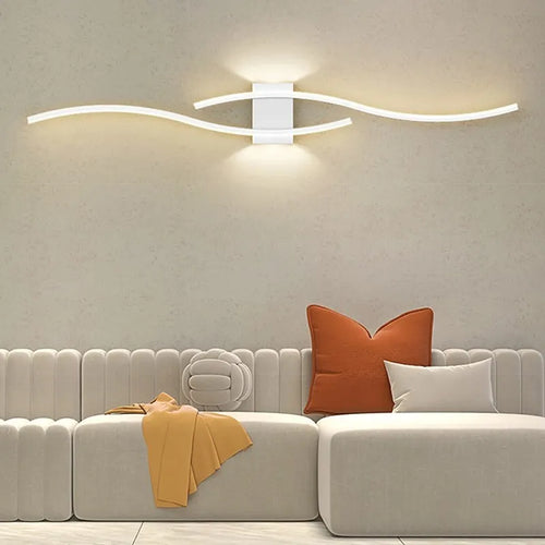 applique murale LED lampe longue bande appliques TV fond éclairage décoratif pour chambre salon maison intérieur luminaire - vue 6 sur 10
