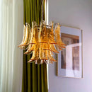 AiPaiTe lustre en verre LED scandinave pour salon salle à manger chambre lustre en verre ambre vintage américain