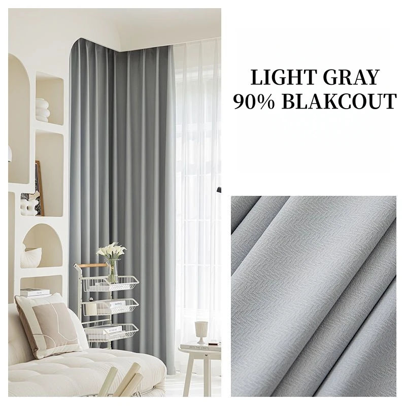 Rideau chenille occultant insonorisant luxe chambre salon moderne - vue 8 sur 9