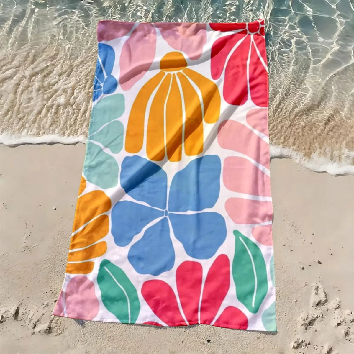 serviette de plage extra large style cartoon douce - vue 3 sur 6