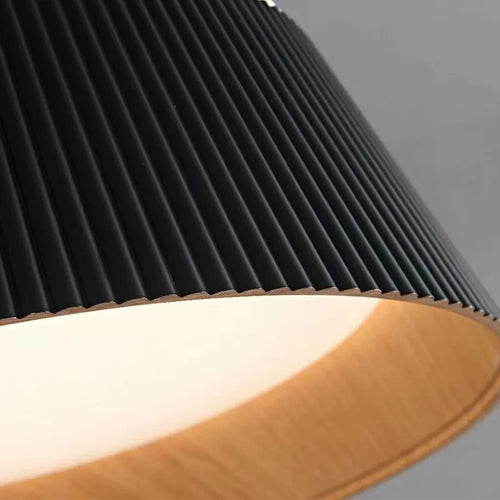 Minimalist nordic design pumpkin-shaped LED ceiling light - vue 7 sur 7