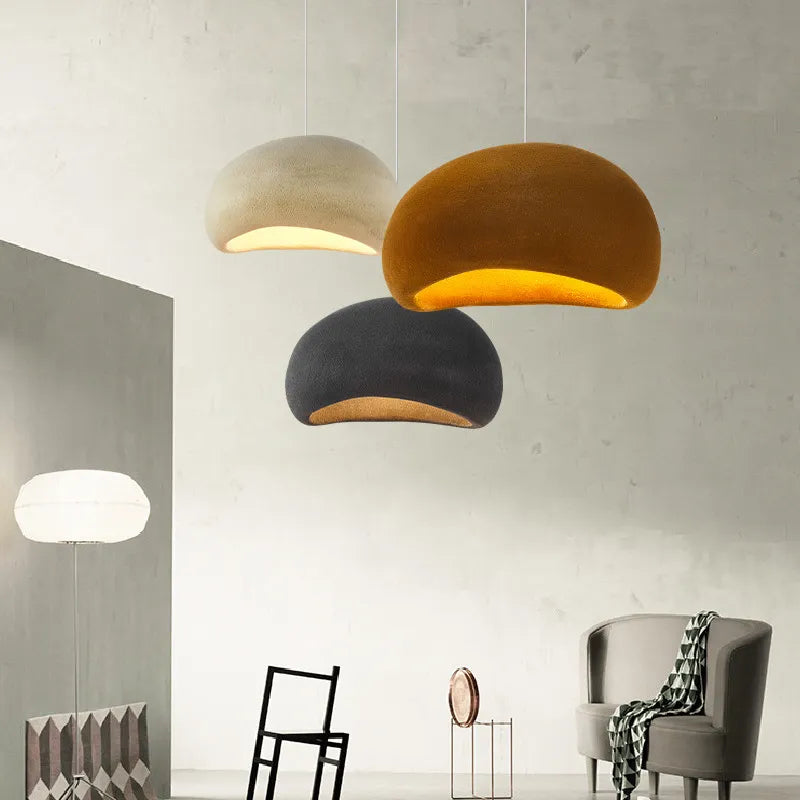 Suspension en polystyrène colorée aux formes arrondies design - vue 3 sur 18