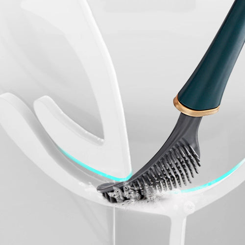 brosses modernes en silicone avec support pour nettoyage hygiénique