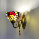 applique murale rétro méditerranéen led baroque tiffany