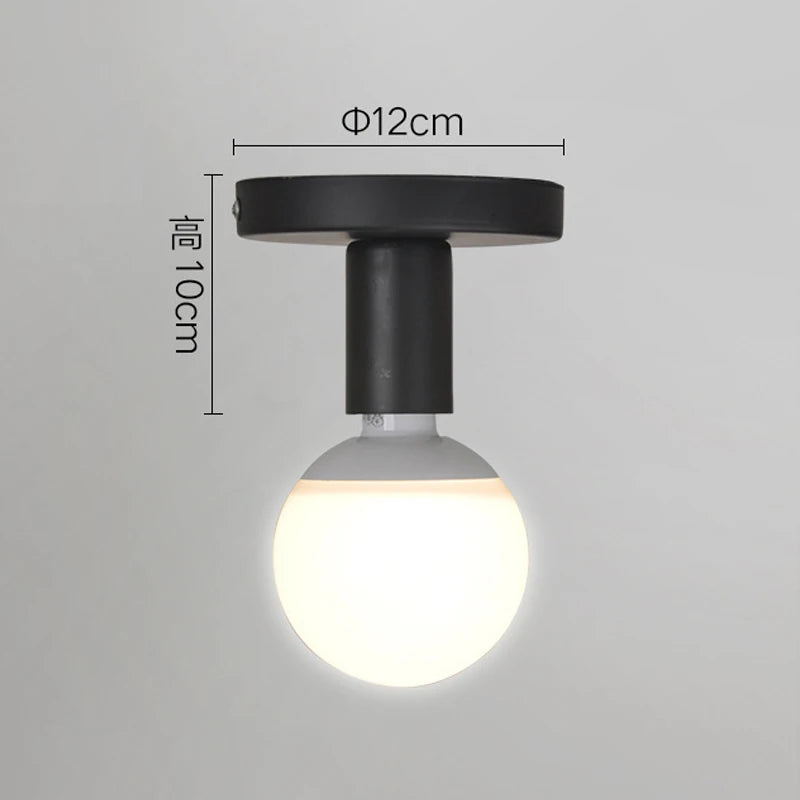 plafonnier led moderne style industriel rétro pour décoration intérieure - vue 11 sur 14