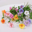 Realistic small silk flowers for decorations and events