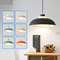 Simple 	 moderne nordique LED créatif Macaron UFO barre lumineuse chambre chevet bureau salle de classe salle à manger suspension