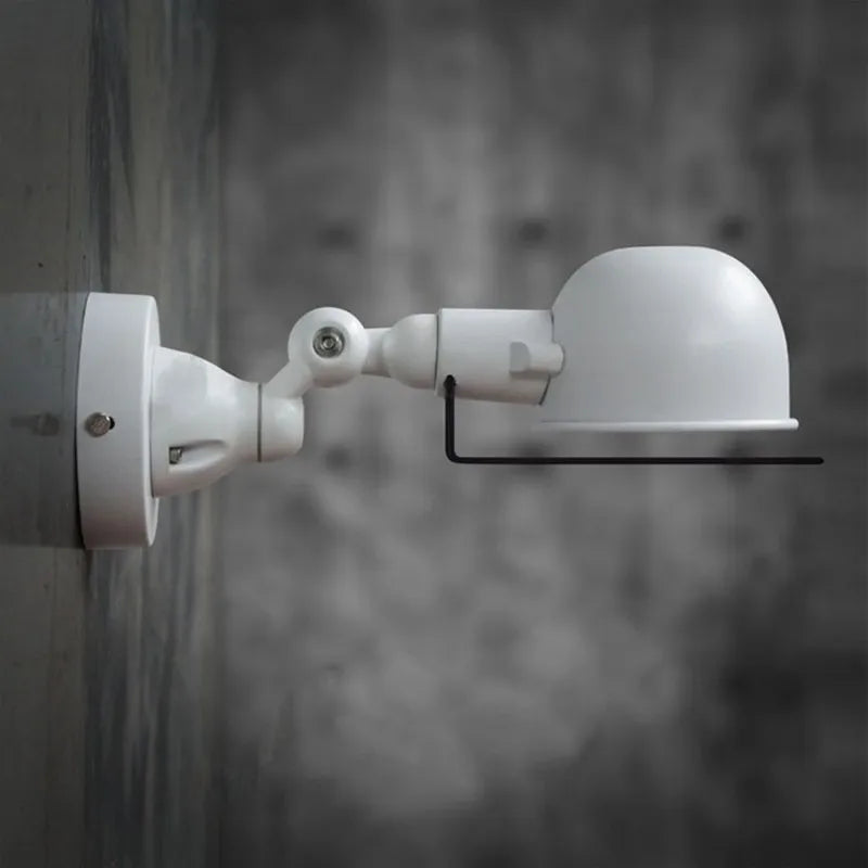 applique murale rétractable bras oscillant avec interrupteur loft - vue 6 sur 16