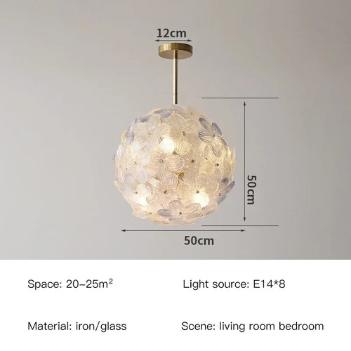 suspension moderne en verre pour décoration intérieure design rétro - vue 12 sur 14