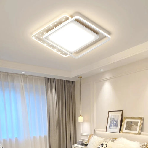 Lustre Led Plafonnier Chambre Intérieur Mince Moderne - vue 4 sur 14