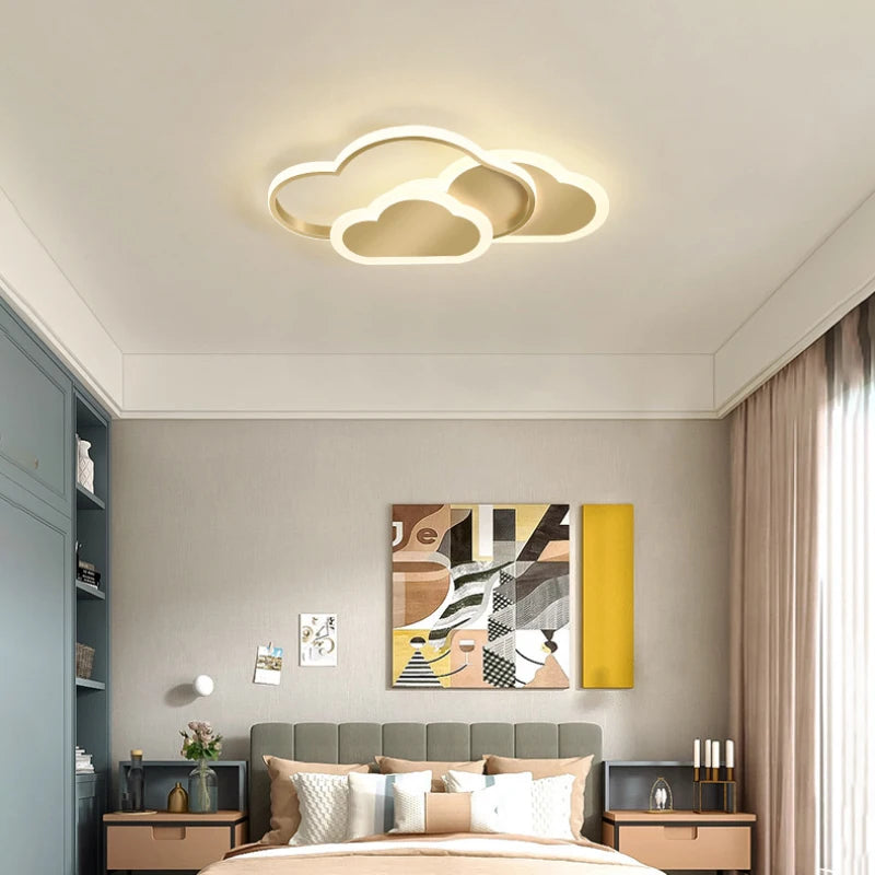 lampe nuage moderne pour chambre d'enfant romantique et chaleureuse - vue 3 sur 11