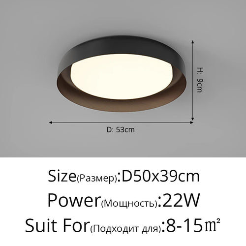 Modern minimalist Nordic designer ceiling light - vue 12 sur 14